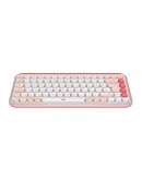 Logitech Pop Icon Keys - Rose - US INT'L - BT - N/