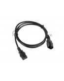Lanberg extension power supply cable IEC 320 C13 -> C14 1.8m VDE