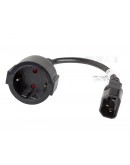 Lanberg extension power supply cable IEC 320 C14 -> Schuko (F) 20cm