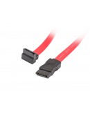 Lanberg SATA DATA III (6GB/S) F/F cable 50cm metal clips angled