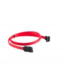 Lanberg SATA DATA III (6GB/S) F/F cable 50cm metal clips angled