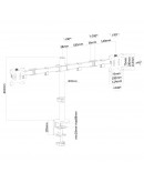 Neomounts Flat Screen Desk Mount (clamp/grommet) for 2 screens