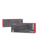 Genesis Mechanical Gaming Keyboard Thor 404 Black RGB Backlight Gateron Yellow Pro