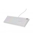 Genesis Mechanical Gaming Keyboard Thor 404 White RGB Backlight Gateron Peach Silent