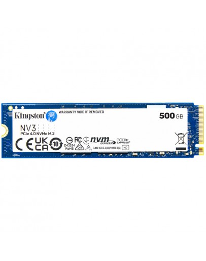 Kingston 500GB NV3 SSD M.2 2280 PCIe 4.0 NVMe,