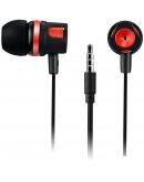 Stereo earphones with microphone, 1.2M,