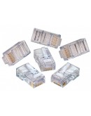 Букси DT RJ-45, 100 бр в пакет, High quality, Прозрачни - 17141