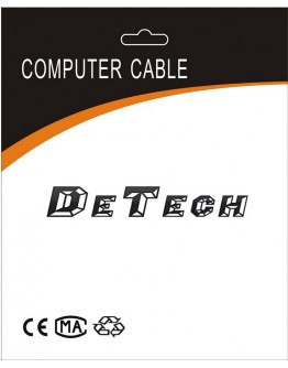 Преходник DeTech Mini DP M - DVI F, 10см, Бял - 18156