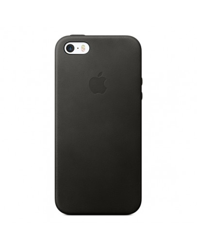 Apple iPhone SE Leather Case - Black