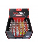 Стелаж с кабели, Earldom, 016, 15 x Micro USB, 10 x Lightning, 5 x Type-C, Черен - 14928