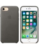 Apple iPhone 7 Leather Case - Storm Gray