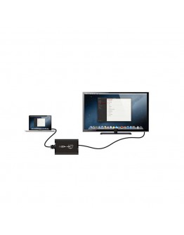 Конвертор, USB към HDMI, С Audio, Черен - 18304