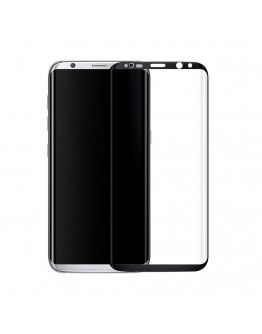 Стъклен протектор, No brand, За Samsung Galaxy S8, Full glue, 0.3mm, Черен - 52427