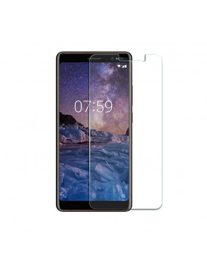 Стъклен протектор No brand, за Nokia 7 Plus, 0.3mm, Прозрачен - 52417