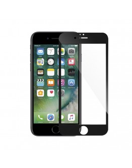 Стъклен протектор Mocoson Nano Flexible, за iPhone 7 Plus, 5D, 0.3 mm, Черен - 52530