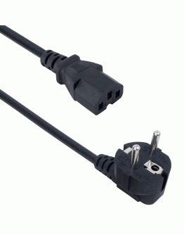 Захранващ кабел DeTech, За компютър, CEE 7/7 - IEC C13, High Quality, 3.0m - 18318