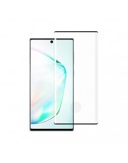 Стъклен протектор за целия екран No brand, За Samsung Galaxy Note 10 Plus, 3D, 0.3mm, Черен - 52557