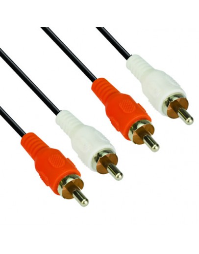 VCom Аудио Кабел RCA 2x M / RCA 2x M - CV022-1.5m