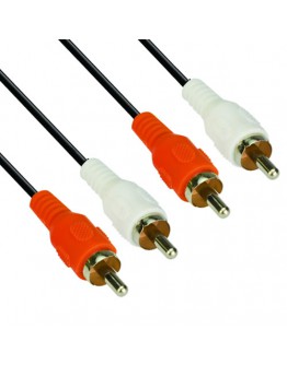 VCom Аудио Кабел RCA 2x M / RCA 2x M - CV022-3m