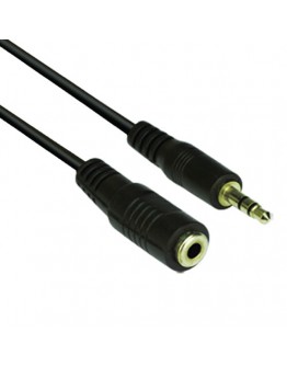 VCom Аудио Кабел 3.5mm Stereo M / F - CV202-1.8m