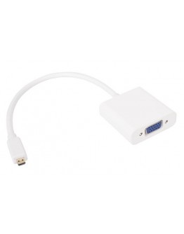 VCom Адаптер Adapter Mini HDMI CM to VGA F White - CG592-0.15m