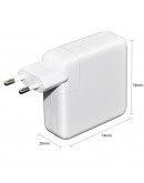 Makki зарядно за лаптоп заместител Laptop Adapter Apple - 61W TYPE-C With USB-C Cable - MAKKI-NA-AP-37