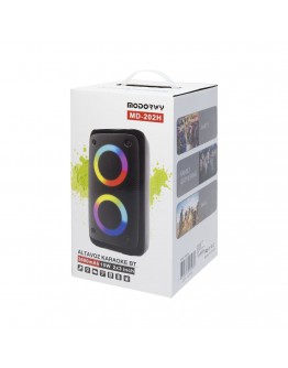 Тонколона Modorwy MD-202H, Караоке, Bluetooth, USB, SD, FM, AUX, Черен - 22180