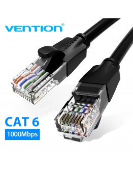 Vention Кабел LAN UTP Cat.6 Patch Cable - 1.5M Black - IBEBG