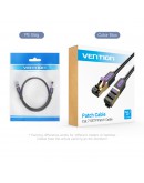 Vention Кабел LAN SSTP Cat.7 Patch Cable - 0.5M Black 10Gbps - ICDBD