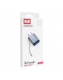 Преходник Earldom ET-OT60, USB F 3.0 към Type-C, OTG, Сив - 40212