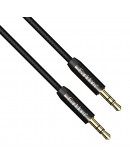 Аудио кабел Earldom ET-AUX03, 3.5mm жак, М/М, 1.0м, Черен - 40225