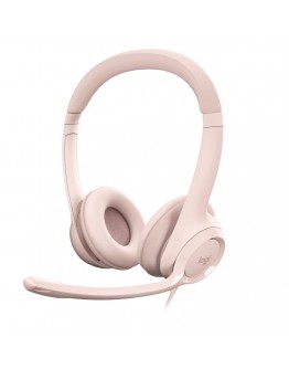 Logitech H390 USB Computer Headset - ROSE - USB - 