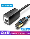 Vention удължителен кабел Cat.8 SSTP Extension Patch Cable 0.5M Black 40Gbps - IKHBD