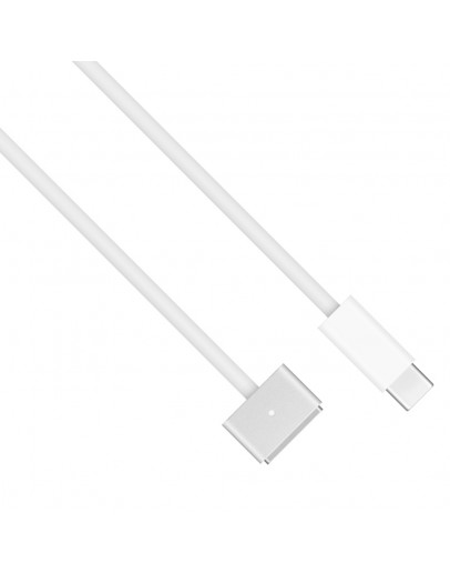 Кабел DeTech, USB Type-C към Mag Safe 3, 2.0m, Бял - 18381