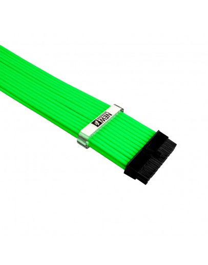 1stPlayer комплект удължителни кабели Custom Modding Cable Kit Neon Green - ATX24P, EPS, PCI-e - NGE-001