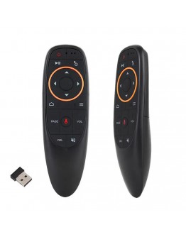 Универсално дистанционно No brand G10, Air mouse, USB 2.4GHz, Микрофон, IR програмируемо, Черен - 13051