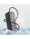 USB хъб Earldom ET-HUB14, USB 2.0, 4 Порта, Черен - 12067