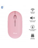 TRUST Puck Wireless & BT Rechargeable Mouse Pink