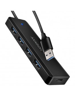 AXAGON HUE-C1A 4x USB3.2 Gen 1 Travel hub, USB-C