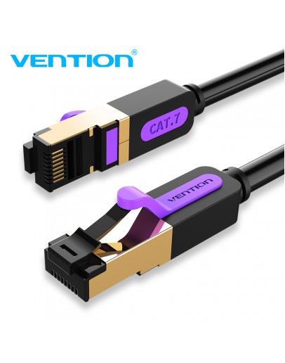 Vention Кабел LAN SSTP Cat.7 Patch Cable - 1.5M Black 10Gbps - ICDBG