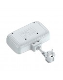 Разклонител LDNIO SE2435, 2 гнезда, CEE 7/3, 2500W, 1 x Type-C F, 3 x USB F, PD, QC, Бял - 40296