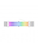 1stPlayer удължителен кабел Extension Modding Cable M/B 24PIN Addressable RGB White - NC24P-WH