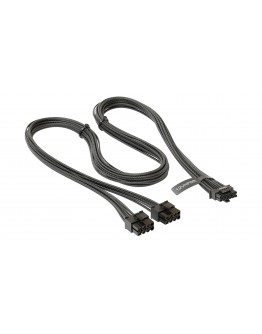 Seasonic модулен кабел Modding Cable 600W Black - PCIe 5.0 12VHPWR - SS-2X8P-12VHPWR-600-BK