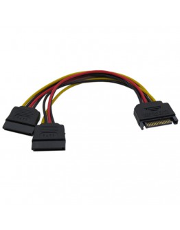 VCom разклонител SATA Power splitter 15-pin M / 2xFemale - CE360-0.15m