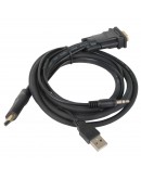 VCom кабел VGA M / HDMI M - CG493A-1.8m