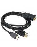 VCom кабел HDMI M / VGA M - CG598A-1.8m