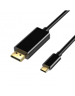 VCom кабел Cable Type-C to DisplayPort - 8K Black - CU422C-1.8m