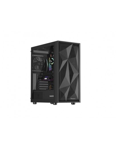 Genesis PC Case DIAXID 605F Mini Tower Window, Bla