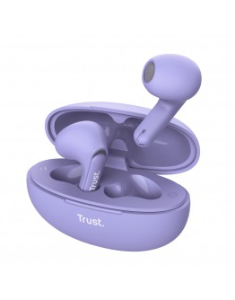 TRUST Yavi Bluetooth ENC Earphones Purple