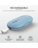 TRUST Puck Wireless & BT Rechargeable Mouse Blue